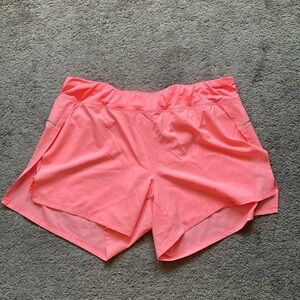 AVIA Neon Coral Pink Active Wear Shorts | Size XL 16-18